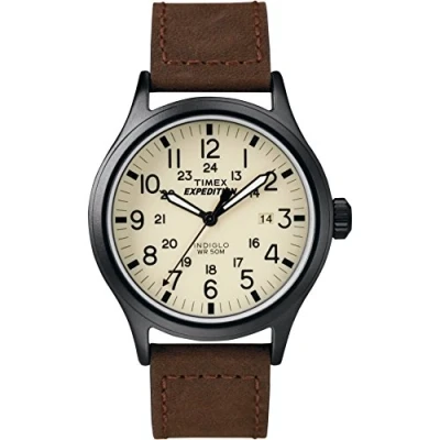 Bild av Timex Expedition Scout 40 mm herrklocka, Brun/vit, Utomhus Klassisk