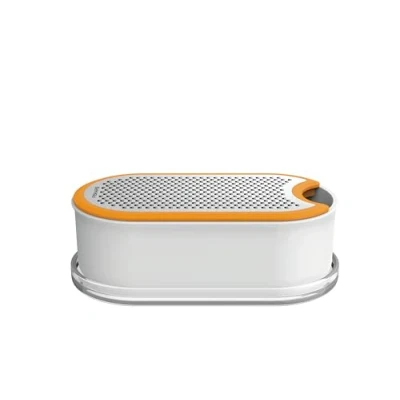 Bild av Fiskars rivjärn med behållare, kapacitet: 400 ml, mått (LxBxH): 16,8 x 9,0 5,9 cm, metall/plast, Functional Form, 1019530
