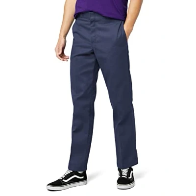 Bild av Dickies Orgnl 874 arbetsbyxa för män, avslappnade byxor, storlek W34/L34 (tillverkarens storlek: 34T), Blå (Navy Blue NV), (Dark Navy Dn), 34W / 34L