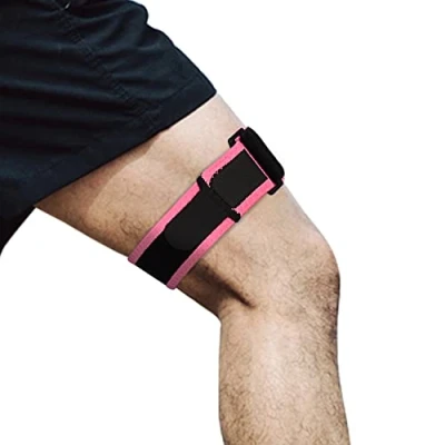 Bild av supregear IT bandrem för Knä, Justerbart Bekvämt Iliotibial Band Wrap Andningsbart ITB Syndrome, Rosa