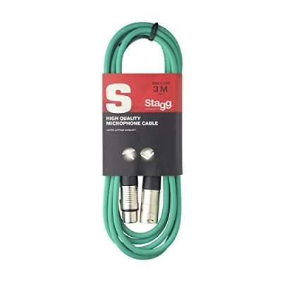 Bild av Stagg SMC3 CGR 3 M XLR till mikrofonkabel, svart