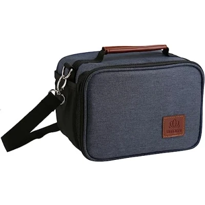 Bild av Umami isolerad måltidsväska, liten lunchlåda mjuk kylare, håller maten fräsch, justerbar axelrem, ergonomiskt handtag, kvalitetsmaterial, sidoficka för vattenflaska