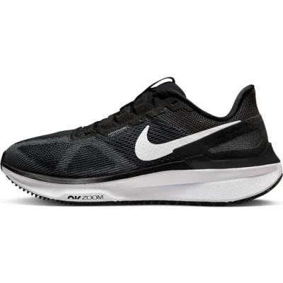 Bild av Nike Performance AIR ZOOM Structure 25 Löparskor stabilitet, Storlek: 44, Black/white/dark smoke grey Textil/syntet
