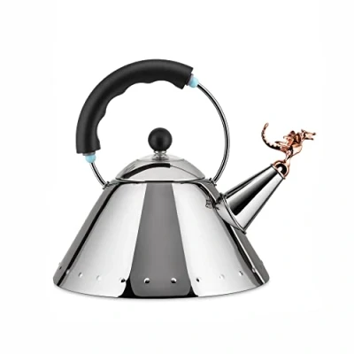 Bild av Alessi Whistling Kettle Tea Rex 9093REX B Black 2 Liters by Micheal Graves