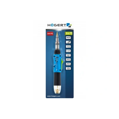 Bild av Hogert Technik HT2C401 Fer à souder 400C, 1300C, 550C Butane(lighter fuel)