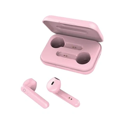 Bild av FOREVER TWE 110 EARP Bluetooth hörlurar med laddningsväska rosa TWS touch kontroll integrerad mikrofon in ear trådlöst headset powerbank
