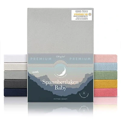 Bild av Laleni Premium Åkpåse 40x90 Bebe Set om 2 Andas, Mjuk och Varm Idealisk för Cododo vaggan 100% Bomull (150 g/m²) Oeko TEX 100 Certifierad Dark Ocean Blue Blå