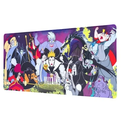 Bild av Grupo Erik Disney Villains Mouse Mat Desk Pad 31.5&quot; x 13.78&quot; Non Slip Rubber Base Pad, Gaming Keyboard Gifts