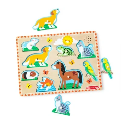 Bild av Knoppussel med ljud, Husdjur, Melissa &amp; Doug