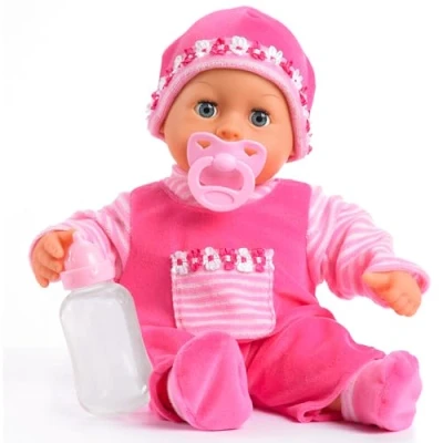 Bild av Bayer Design 93825AA babydocka, mjuk kropp, pratar, napp, flaska