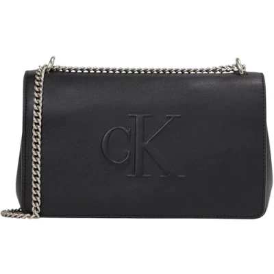Bild av Calvin Klein Jeans Sculpted FLAP Shoulder BAG Axelremsväska, Storlek: One Size, Black