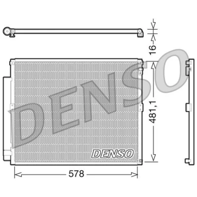 Bild av Kondensor, klimatanläggning DENSO DCN50017
