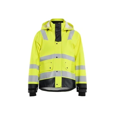 Bild av REGNJACKA 4327 2005 VARSEL LEV 3 VARSELGUL/SVART 4XL Beijerbygg Byggmaterial