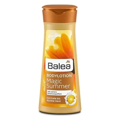 Bild av balea Magic Summer Gradual Tan Body Lotion för normal och mörk (oliv) hudtoner (stor storlek 400 ml) inte testad på djur av dm