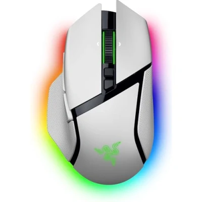 Bild av Razer Basilisk V3 Pro 35K Helt anpassningsbar trådlös ergonomisk spelmus med Chroma RGB optisk sensor (konfigurerbart lutningshjul, 13 anpassningsbara kontroller) Vit