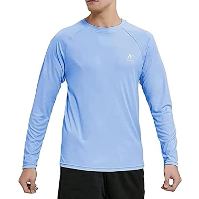 Bild av MeetHoo Rashguard herr, UV skjorta, rash väst, skydd, simtröja, UPF 50 kortärmad för surfing, simning, löpning