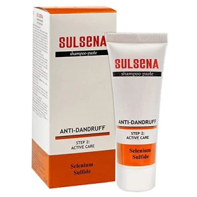 Bild av SULSENA Anti Dandruff Paste &amp; Shampoo 2 in 1 Effektiv för Män och Kvinnor Oljigt Hår Behandling Friskt