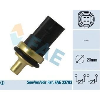 Bild av Sensor, kylvätsketemperatur, audi,seat,skoda,vw, 0516.A3, 0516.L5, 078 919 501 C, 1 487 861, 11 23 7 801 980, 2S6Q6A345AB, 31259237, 516