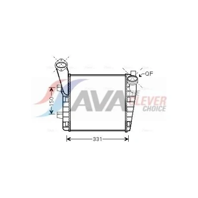 Bild av PRASCO VNA4234 Intercooler avec raccords rapides AUDI: Q7, VOLKSWAGEN: Touareg I, II, PORSCHE: Cayenne