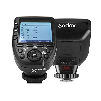 Bild av Godox Xpro C E TTL II 2.4G trådlös blixtutlösare, kamerablixt med X system 1/8000s HSS för Canon EOS kameror