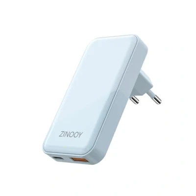 Bild av Zinooy USB C laddare, 35W kontakt platt med 2 portar, typ strömadapter snabbladdning för 15/15 Pro/15 Pro Max 14 13 12 11 SE, Sumsung Galaxy S24/23/22, iPad, Xiaomi