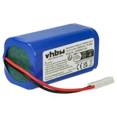 Bild av Vhbw Batteri kompatibelt med Xiaomi Mijia G1, Mi Robot Vacuum Mop dammsugare (2 600 mAh, 14,4 V, Li Ion)