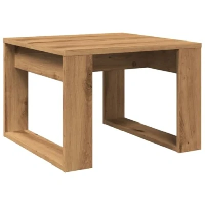 Bild av vidaXL Sidobord artisan ek 50x50x35 cm konstruerat trä, ändbord, soffa sidobord, lampbord, accentbord, tillfälligt bord, vardagsrumsbord, litet bord