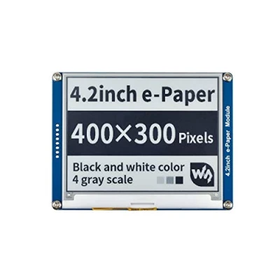 Bild av Waveshare 4.2 Inch E Paper Display Module Kit 400 x 300 Resolution 3.3v/5v ink Electronic Screen with Embedded Controller SPI Interface for Raspberry Pi/Jetson Nano/Arduino,Support Full Refresh
