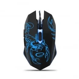 Bild av Esperanza MX203 SCORPIO Mouse USB blue Optic 6 knappar Blå
