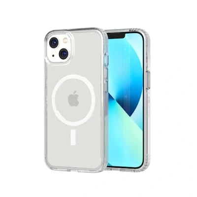 Bild av Tech21 Evo Clear (MagSafe) för iPhone 13 transparent MagSafe telefonfodral med 3,7 m multitroppsskydd