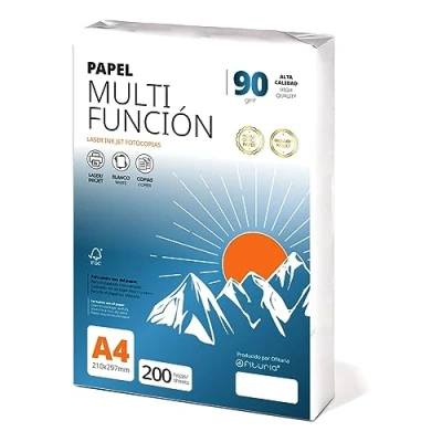 Bild av Folios a4 90gr 200 ark, Multipurpose Papper för skrivare, laserskrivare, fotokopiator, kontorsbruk, skolmaterial, foliopaket ofyturia (90gr, 200h)