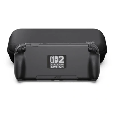 Bild av Savage Raven by Skull &amp; Co. StandGrip Bundle for Nintendo Switch 2: Protective Case with Textured Grips Full Protection, Shock Absorption Non Slip and Anti Scratch Cover (with Carrying Case) Black