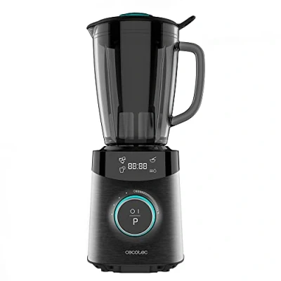 Bild av Cecotec Power Black Titanium 1800 Advance 1 800 W rostfritt stål, 8 blad, glasblandare. Kapacitet 1,8 l. 4 program och 10 hastigheter. Inkluderar filter