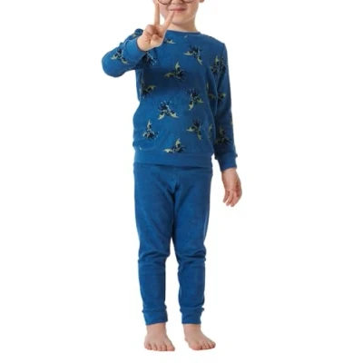 Bild av Schiesser World 2 SET Pyjamas för barn, Storlek: 92, Blau
