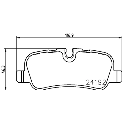 Bild av HELLA 8DB 355 016 181 Jeu de plaquettes frein préparé pour indicateur d&#039;usure avec vis d&#039;étrier accessoires
