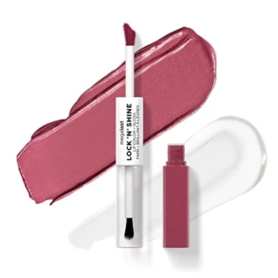 Bild av Wet n Wild Megalast Lock n&#039; Shine, Dual Ended Lip Color and Clear Gloss, Vitamin E och jojoba Oil Enriched Formula, Utaupia Shade