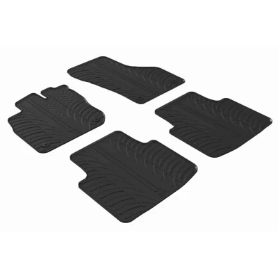 Bild av VAICO V10 9614 Ensemble de tapis sol Caoutchouc avant et arrière noir