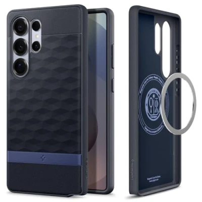 Bild av Spigen Parallax MagFit Case för Samsung Galaxy S25 Ultra Skal Fodral, Kompatibel med MagSafe Navy Violet