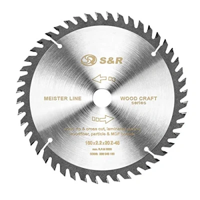 Bild av S&amp;R Cirkelsågblad i industrikvalitet 160mm x 20mm(+ring 16mm) x2.2mm 48T, /Wood Craft/Holz Kraft (Classic)