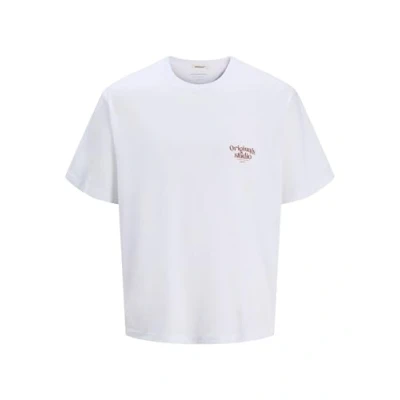 Bild av Jack &amp; Jones Joracapulco TYPE TEE CREW NECK Tshirt med print, Storlek: Small, Bright white