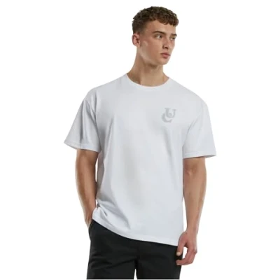 Bild av Urban Classics Weavy LOGO Heavy TEE Tshirt med print, Storlek: 3XL, White