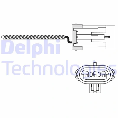 Bild av DELPHI ES10988 12B1 Sonde lambda doigt, non chauffé OPEL: Corsa B 3/5 portes, Tigra Coupe, Astra F CC, VAUXHALL: Mk1