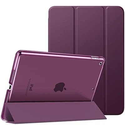 Bild av MoKo Case for iPad 10.2 9th Generation 2021/ 8th 2020/ 7th 2019, Slim Stand Hard Back Shell Smart Cover inch, Auto Wake/Sleep, Deep Purple