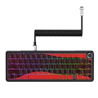 Bild av ATTACK SHARK X65PRO HE Rapid Trigger Keyboard, Magnetic Gaming Switch, Tri Mode, 0.01mm RT Accuracy, 0.125ms Latency, 8K Polling Rate, 128K Scan Dye sub PBT Keycap