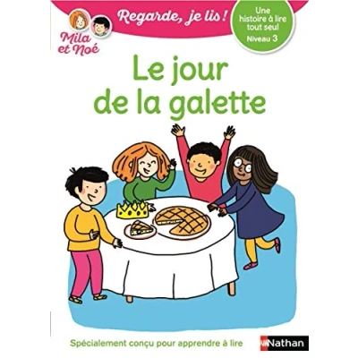 Bild av Regarde, je lis avec Noé et Mila lecture CP Niveau 1 Le jour de la galette (20)