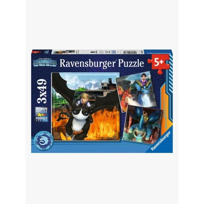 Bild av Ravensburger Pussel Dragons: The Nine Realms 3x49 Bitar