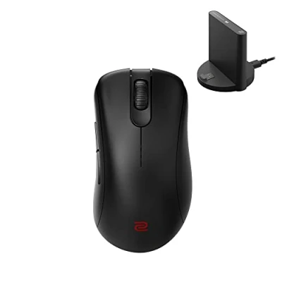 Bild av BenQ Zowie EC3 CW Ergonomisk trådlös spelarmus för e sport Optimerad mottagare 24 skårshjul obemannad matt svart beläggning storlek S
