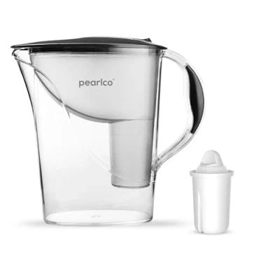 Bild av PearlCo Standard karaff med vattenfilter antracit 1 klassisk patron ingår (kompatibel Brita Classic)