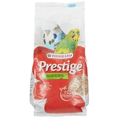 Bild av Versele Laga Budgies 1kg, Frön, 1 kg, Parrot, Yellow millet 30%, red 12%, shelled oats 10.5%, white 38%, canary seed 4%, linseed..., kg