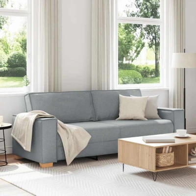 Bild av 3 sitssoffa ljusgrå 180 cm tyg